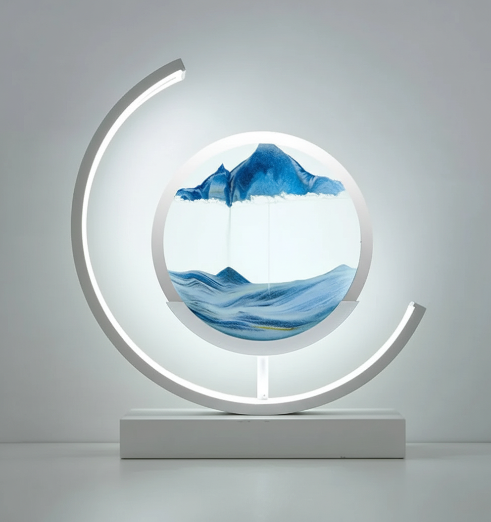 Serene Sand Landscape Table Lamp