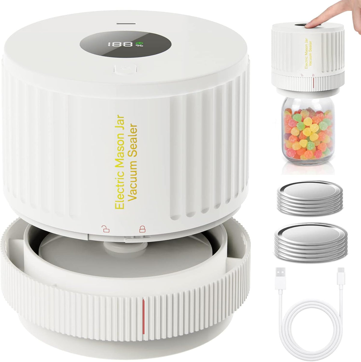 Smart Jar Sealer: Effortless Vacuum Sealing for Food Storage