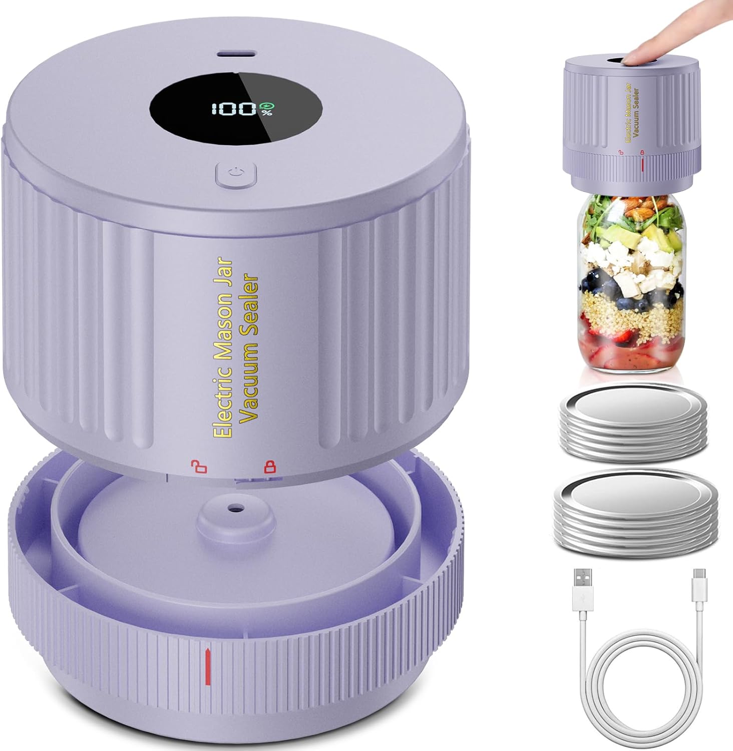 Smart Jar Sealer: Effortless Vacuum Sealing for Food Storage