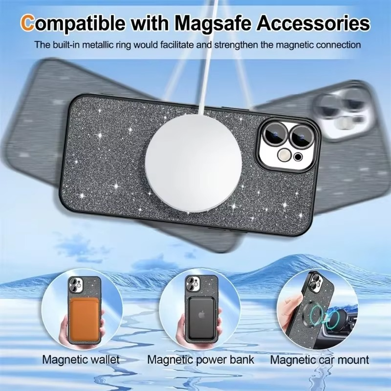 GleamGuard iPhone Case with MagSafe & Sparkle Finish