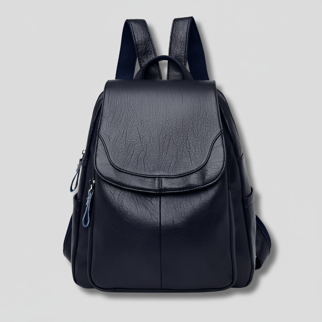 Chic Secure Leather Backpack for Women - Stylish & Practical