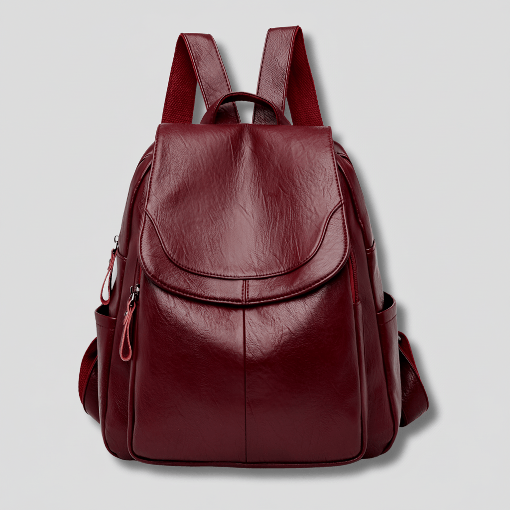 Chic Secure Leather Backpack for Women - Stylish & Practical