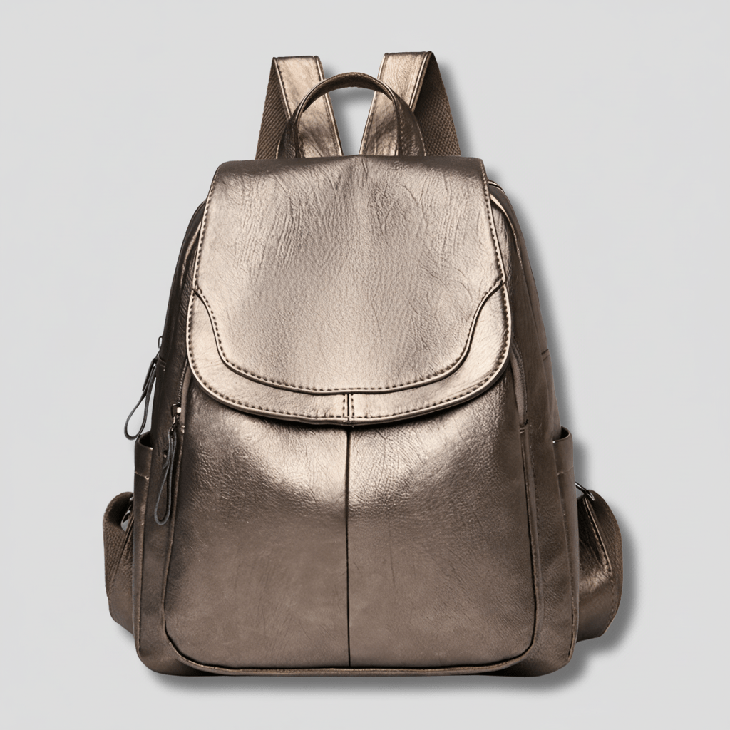 Chic Secure Leather Backpack for Women - Stylish & Practical