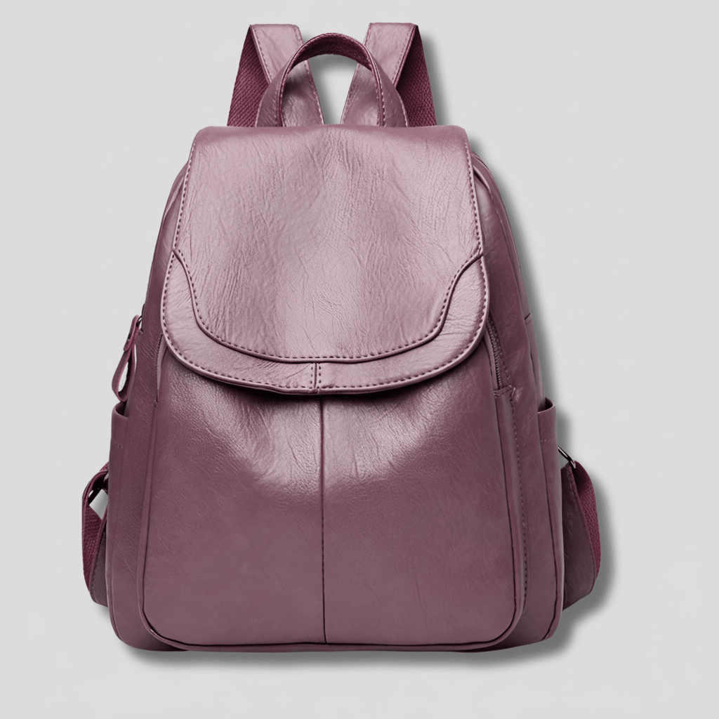 Chic Secure Leather Backpack for Women - Stylish & Practical