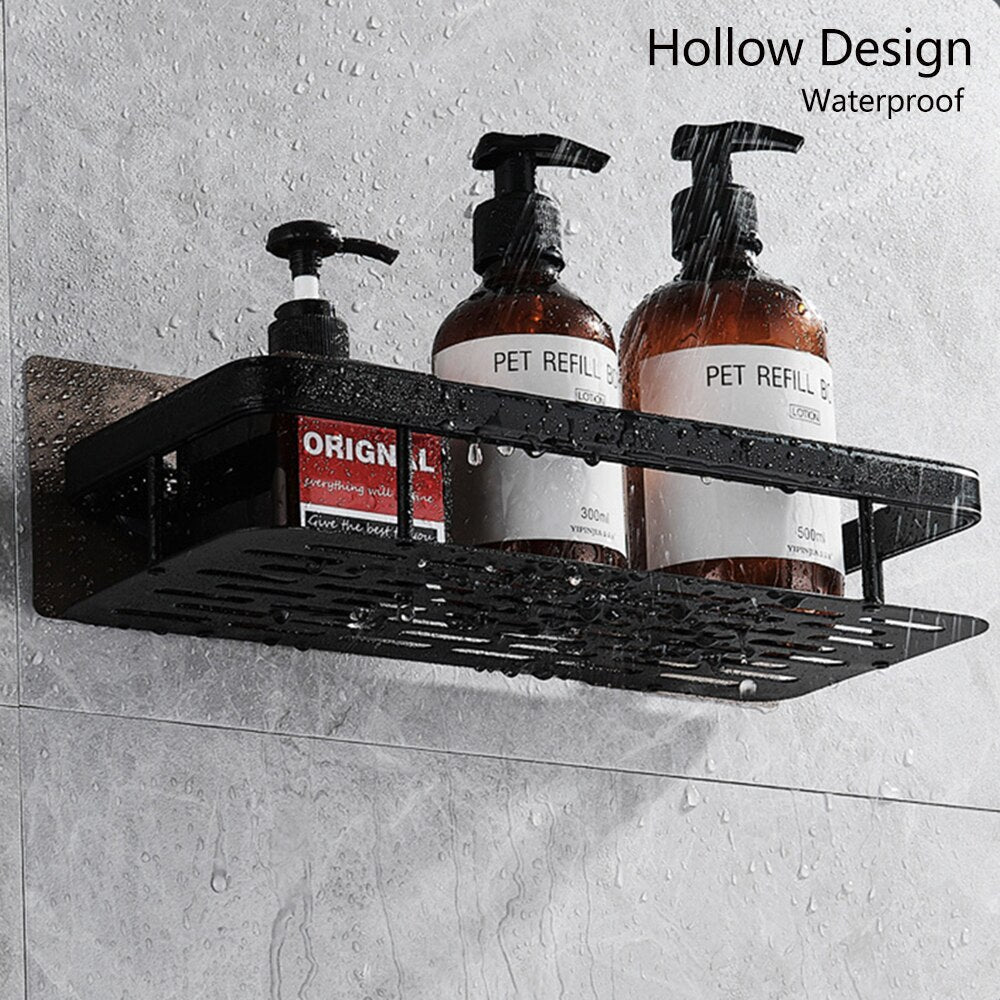 Chic Floating Bathroom Shelves | Stylish Suction Cup Storage