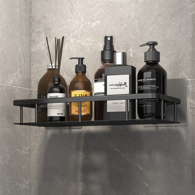 Chic Floating Bathroom Shelves | Stylish Suction Cup Storage