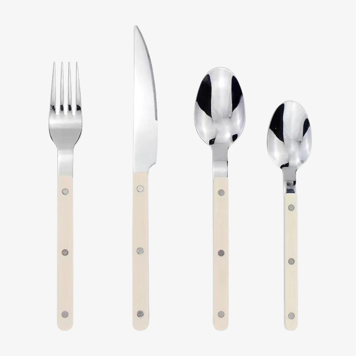 Sophisticated 24-Piece Flatware Collection with Sleek Handles