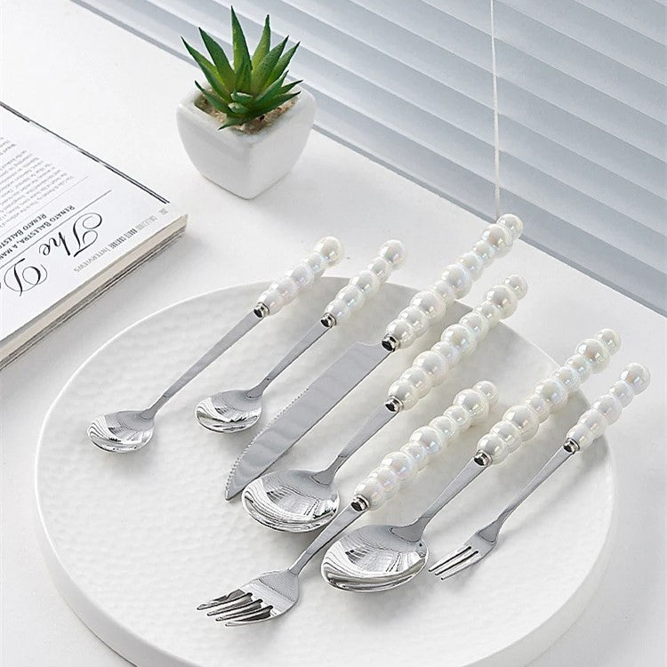 Sophisticated Dining Essentials | Stainless Steel Cutlery with Elegant Handles