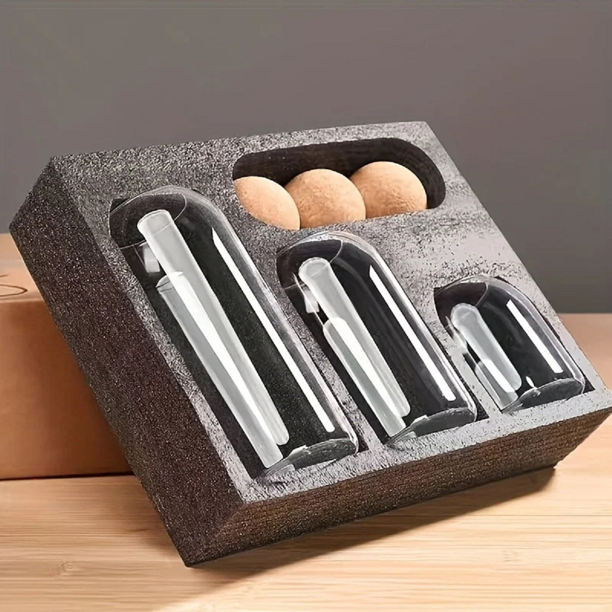 Chic Glass Canister Collection | 3-Piece Set with Natural Cork Tops