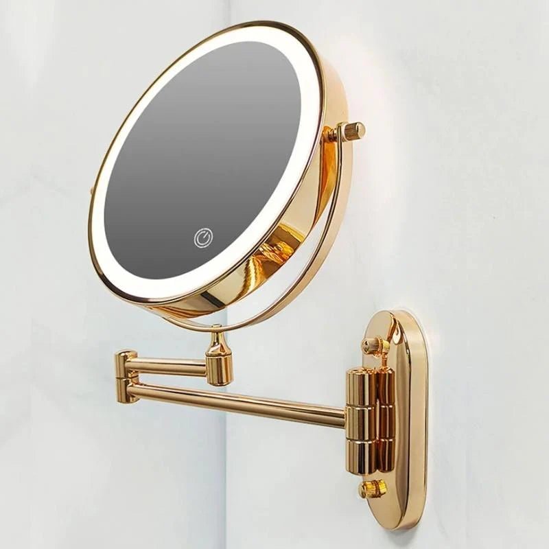 Chic Illuminated Vanity Mirror with Customizable LED Lighting