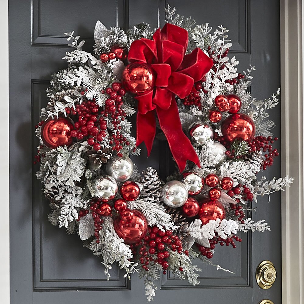 Stylish Battery-Operated Holiday Decoration | Prelit Christmas Trim with Timer