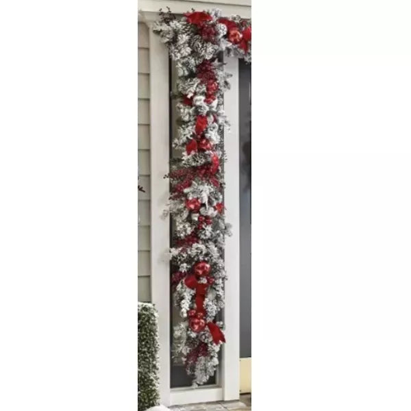 Stylish Battery-Operated Holiday Decoration | Prelit Christmas Trim with Timer