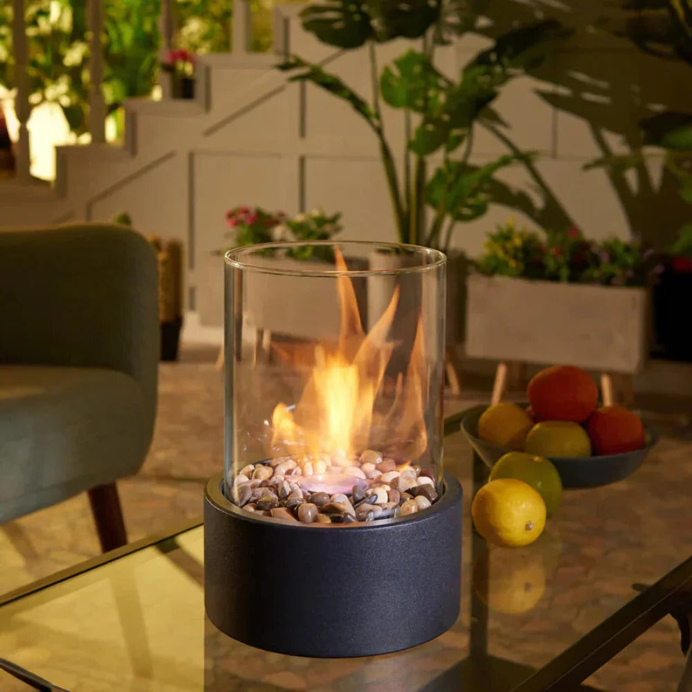Chic Indoor Fire Bowl with Eco-Friendly Bioethanol Fuel | Perfect for Cozy Evenings