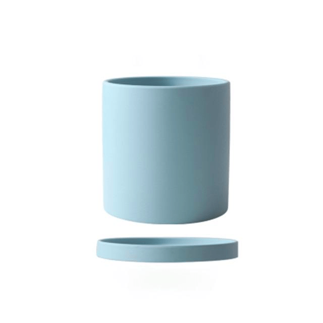 SereneSpace - Chic White Ceramic Planter for Modern Decor
