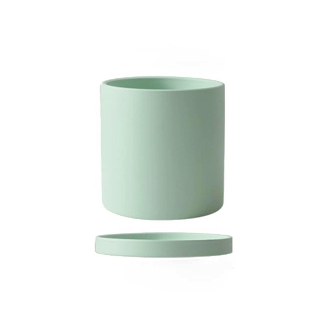 SereneSpace - Chic White Ceramic Planter for Modern Decor