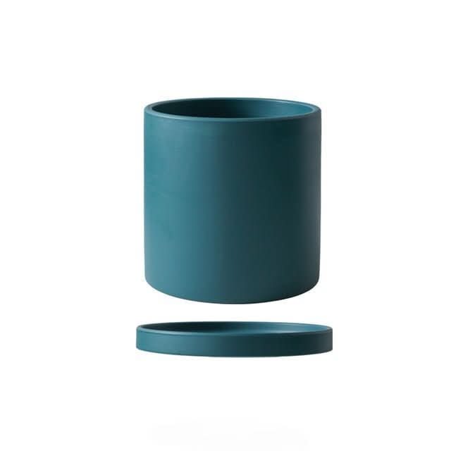 SereneSpace - Chic White Ceramic Planter for Modern Decor