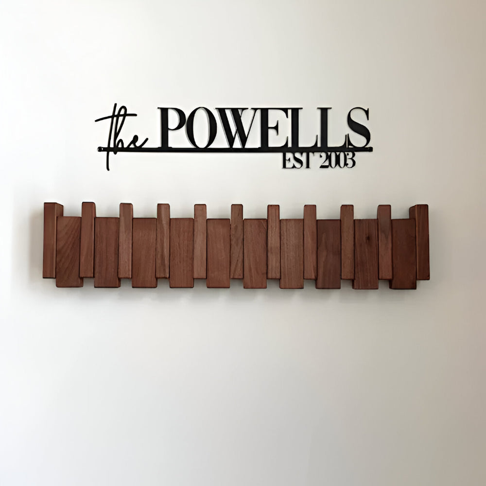 Chic Folding Coat Rack with Artistic Piano-Inspired Design