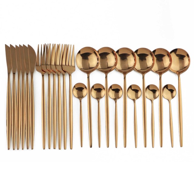 Sophisticated 24-Piece Cutlery Set for Stylish Dining
