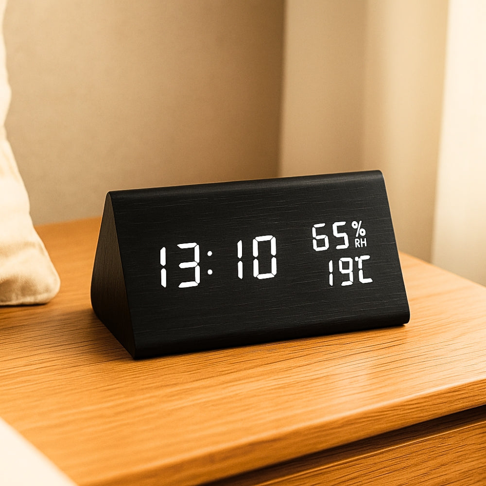 NatureGlow Smart LED Alarm Clock with Customizable Display