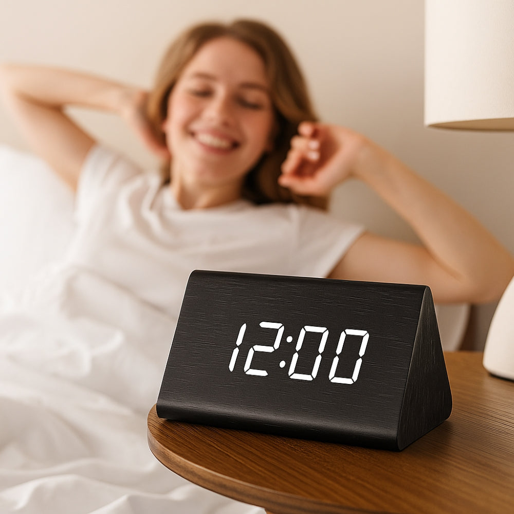 NatureGlow Smart LED Alarm Clock with Customizable Display