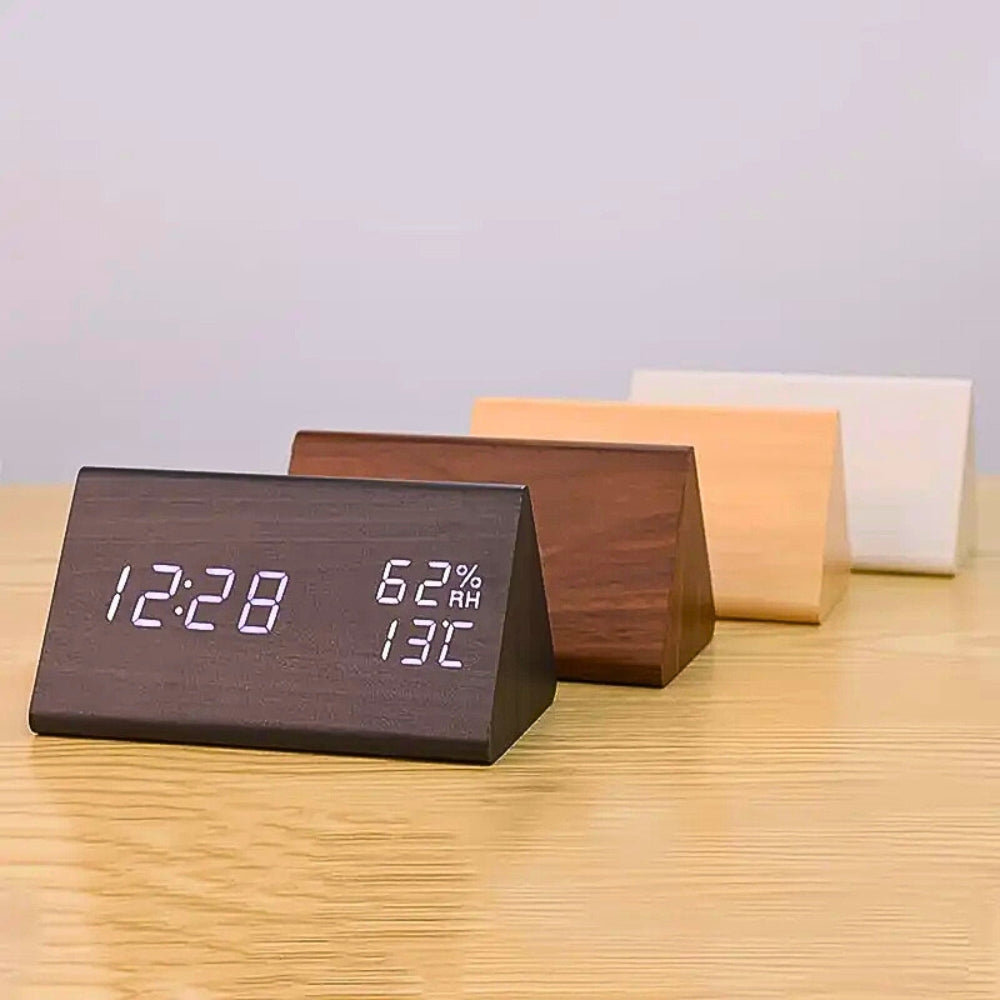 NatureGlow Smart LED Alarm Clock with Customizable Display