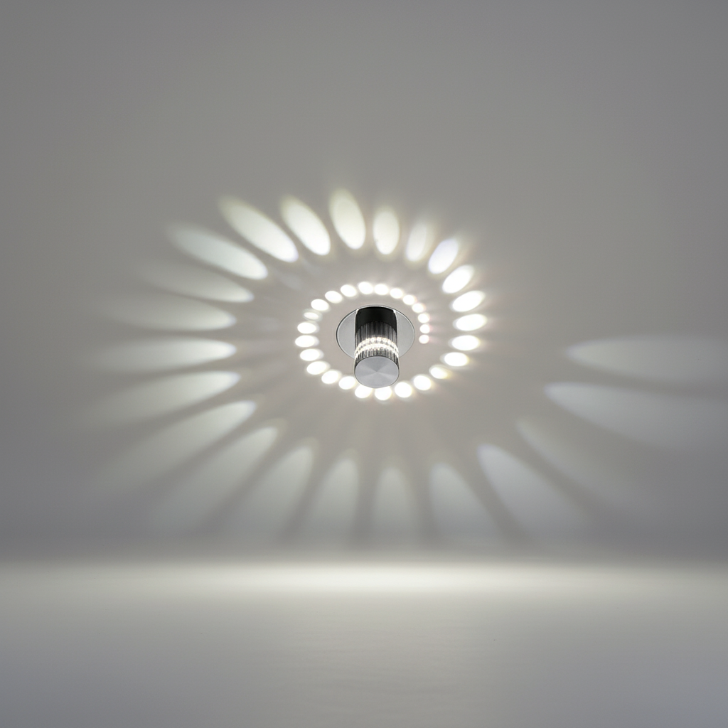 Spiral-Shaped Designer Lamp - Energy-Saving Light Fixture