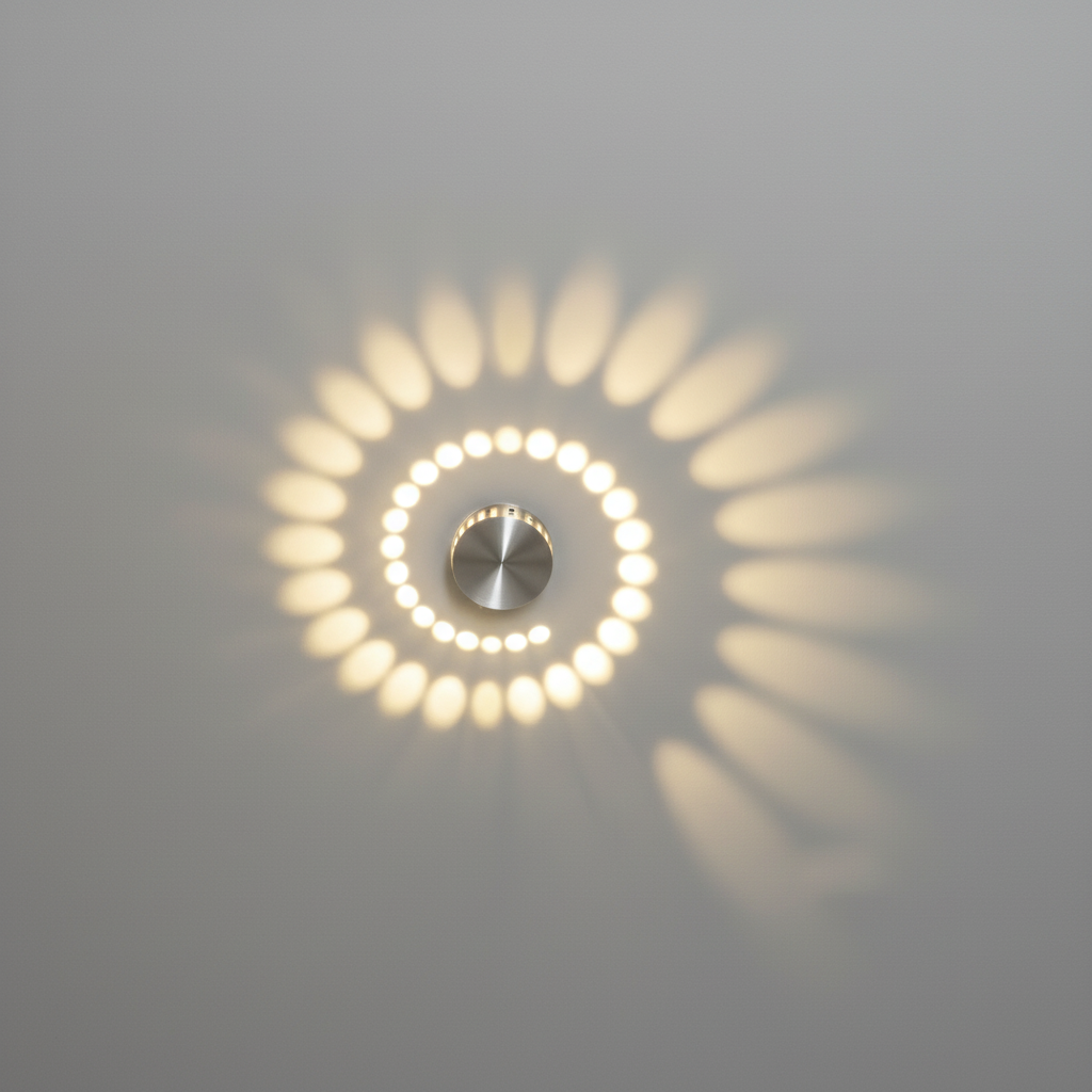 Spiral-Shaped Designer Lamp - Energy-Saving Light Fixture