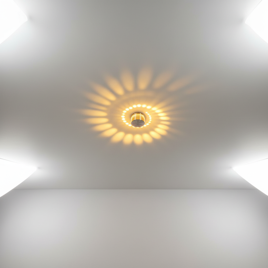 Spiral-Shaped Designer Lamp - Energy-Saving Light Fixture