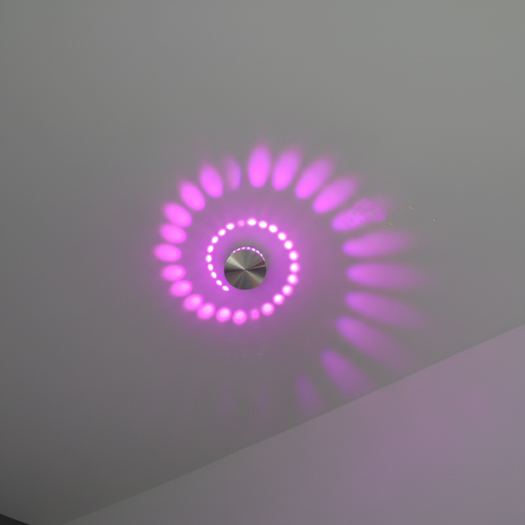 Spiral-Shaped Designer Lamp - Energy-Saving Light Fixture