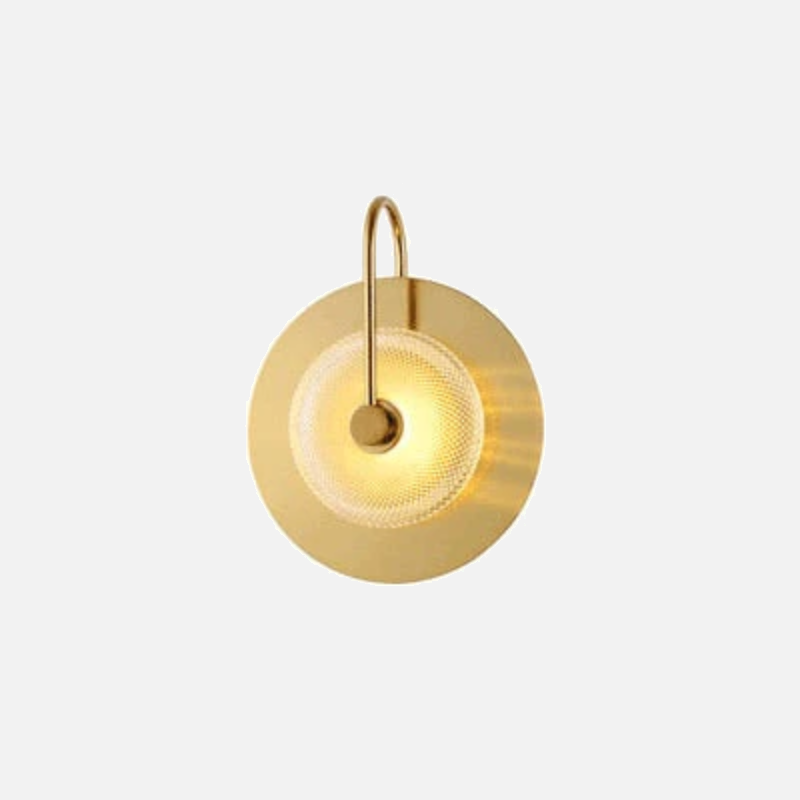 Stylish Brass and Glass LED Wall Sconce for Modern Homes