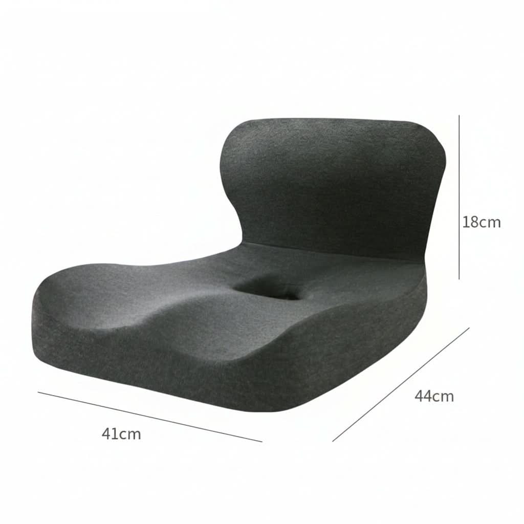 ComfortWave – Ergonomic L-Shaped Memory Foam Seat Cushion