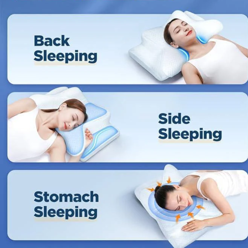 Comfortable Sleep Aid Pillow for Improved Breathing & Rest