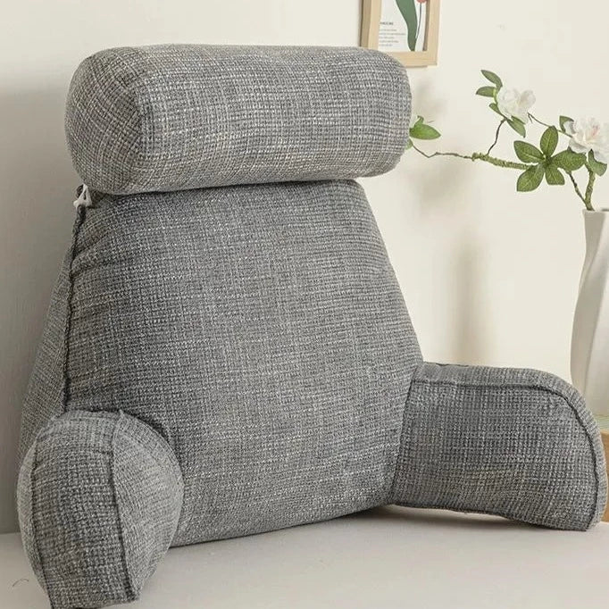 Adjustable Comfort Pillow with Lumbar Support & Armrests