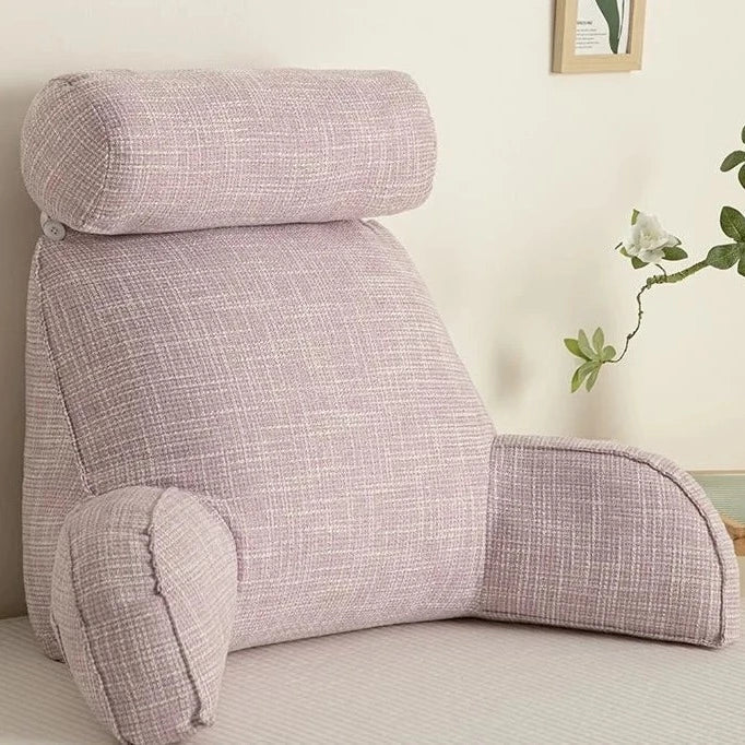Adjustable Comfort Pillow with Lumbar Support & Armrests