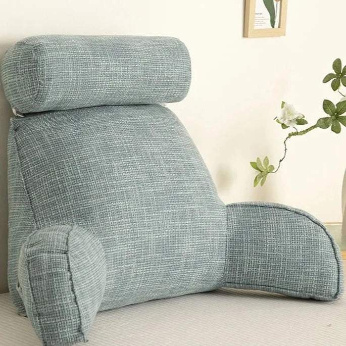 Adjustable Comfort Pillow with Lumbar Support & Armrests