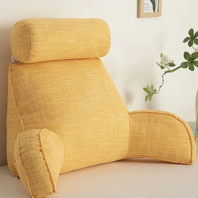 Adjustable Comfort Pillow with Lumbar Support & Armrests