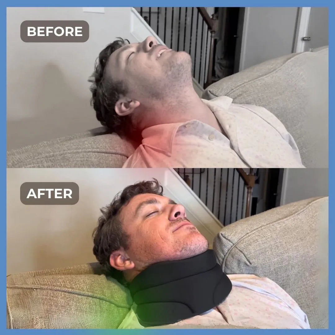 Rejuvenating Sleep Support Pillow | Contoured for Comfort | Snore Reduction Design