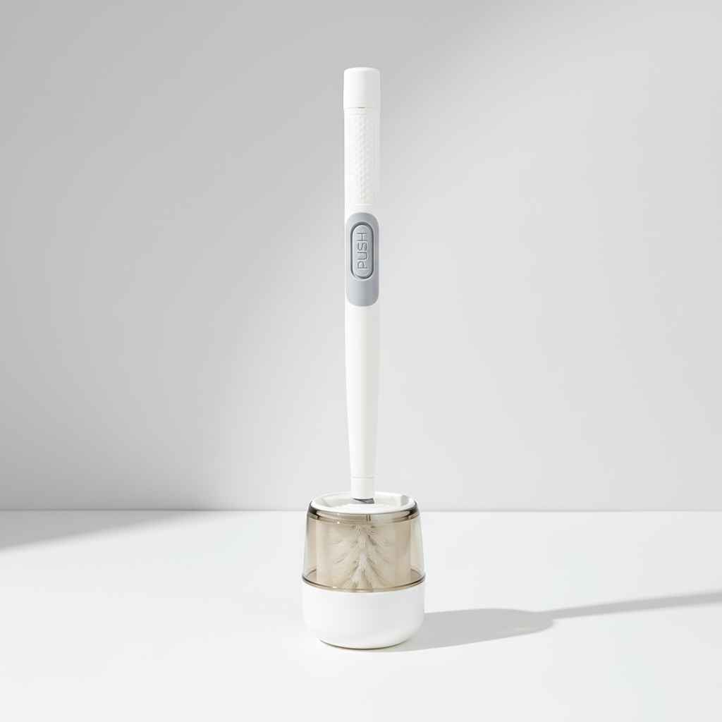 Comfortable Toilet Cleaning Brush with Stand