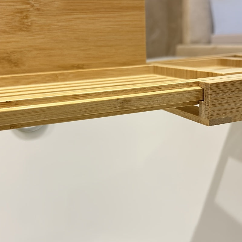 Luxury Bamboo Bath Tray for Enhanced Soaking Experience