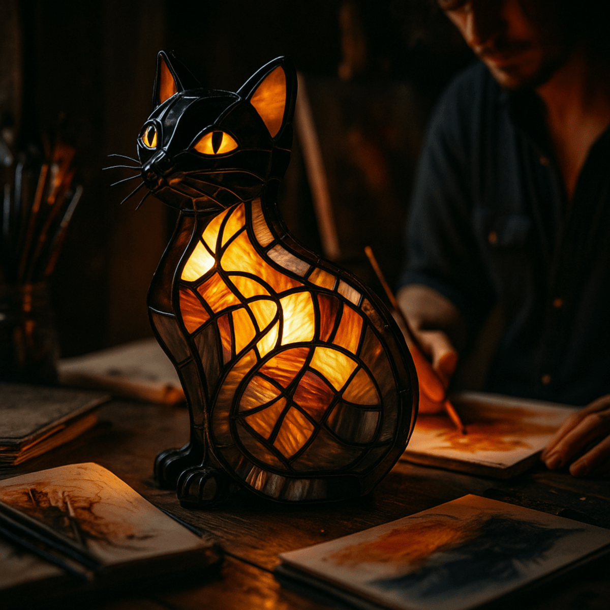 Purrfect Glow – Touch-Controlled Cat-Shaped LED Night Light