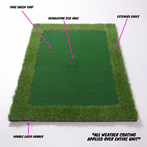 Portable Floating Golf Practice Mat with Regulation Cup