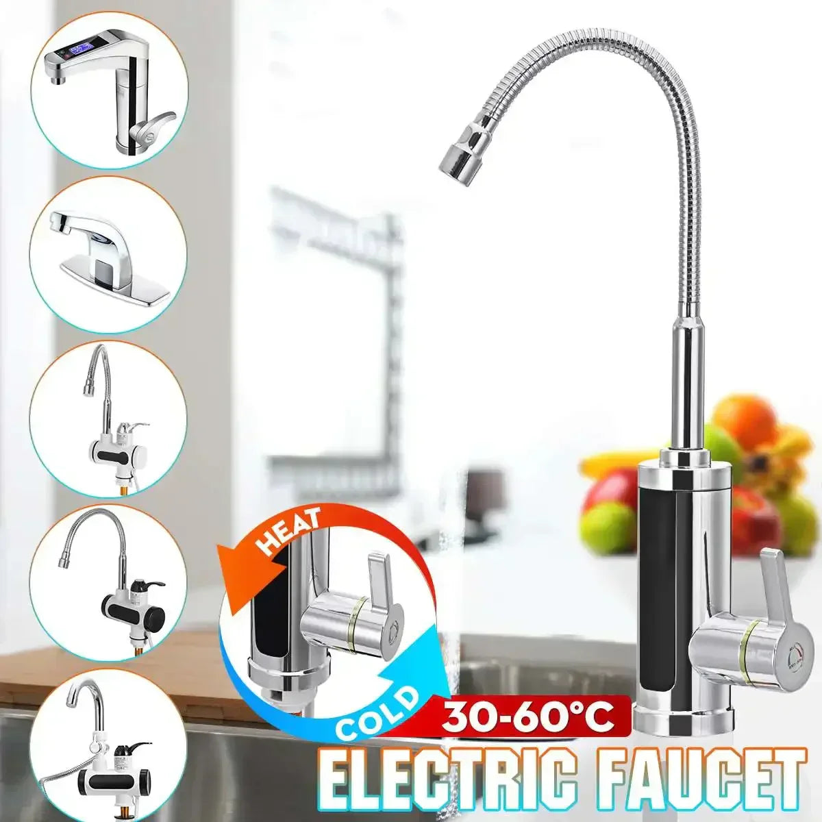 SwiftHeat 3000W Instant Hot Water Faucet for Home Use