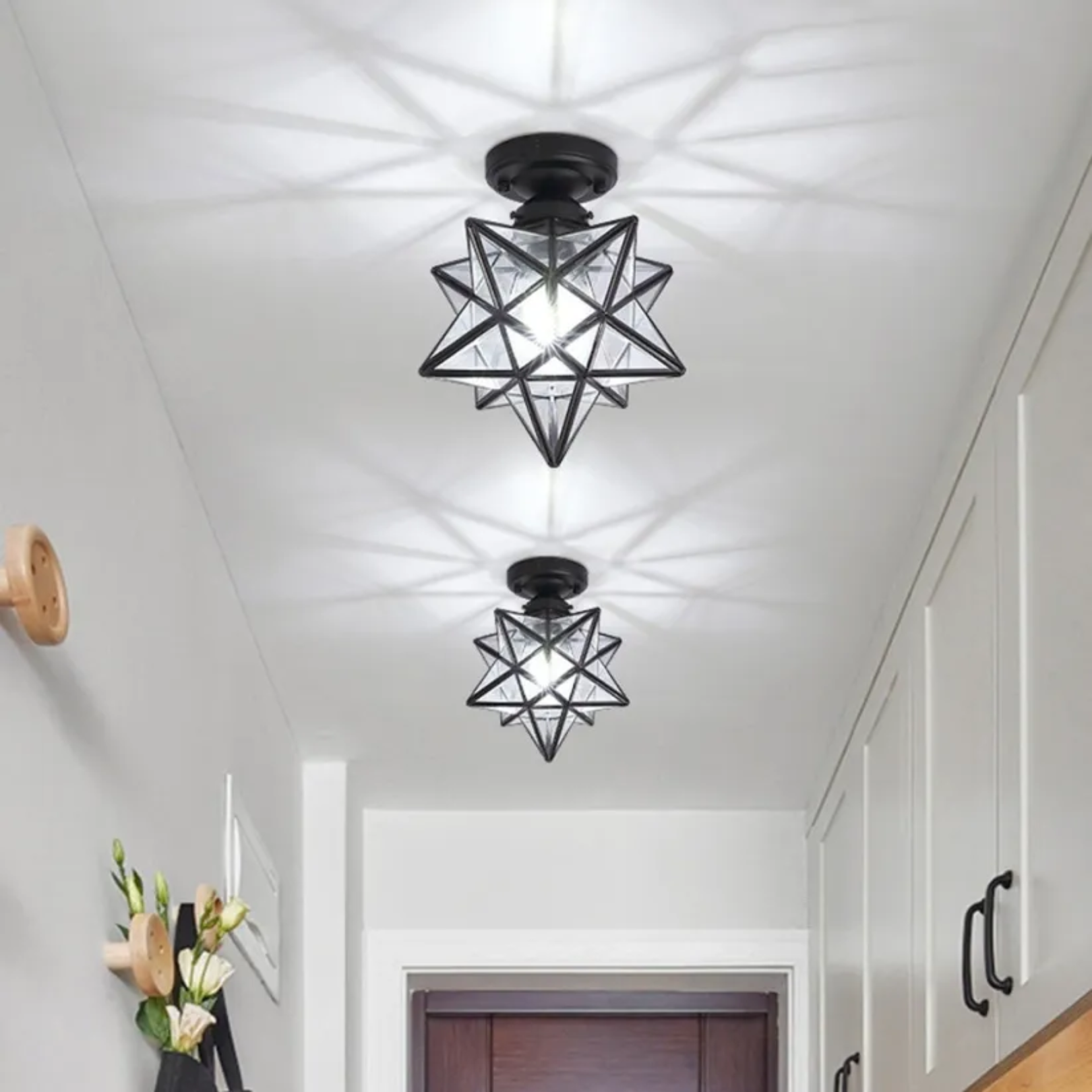 Starry Glow Flush Mount Ceiling Lamp - 20 cm LED Light