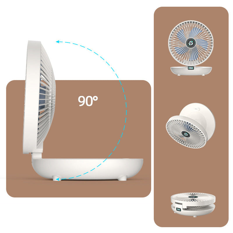 Compact Portable Fan - Foldable Design for Easy Cooling
