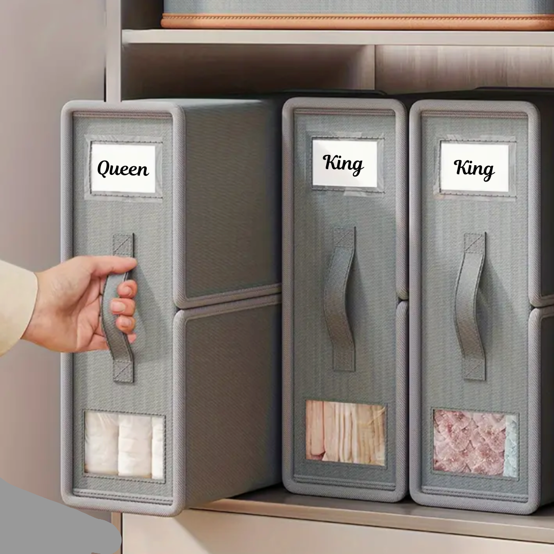 Versatile Linen Storage Solution for Neat and Tidy Closets
