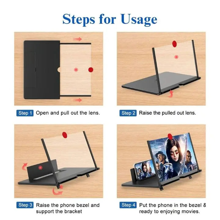 Portable Screen Enhancer for Movies and Reading