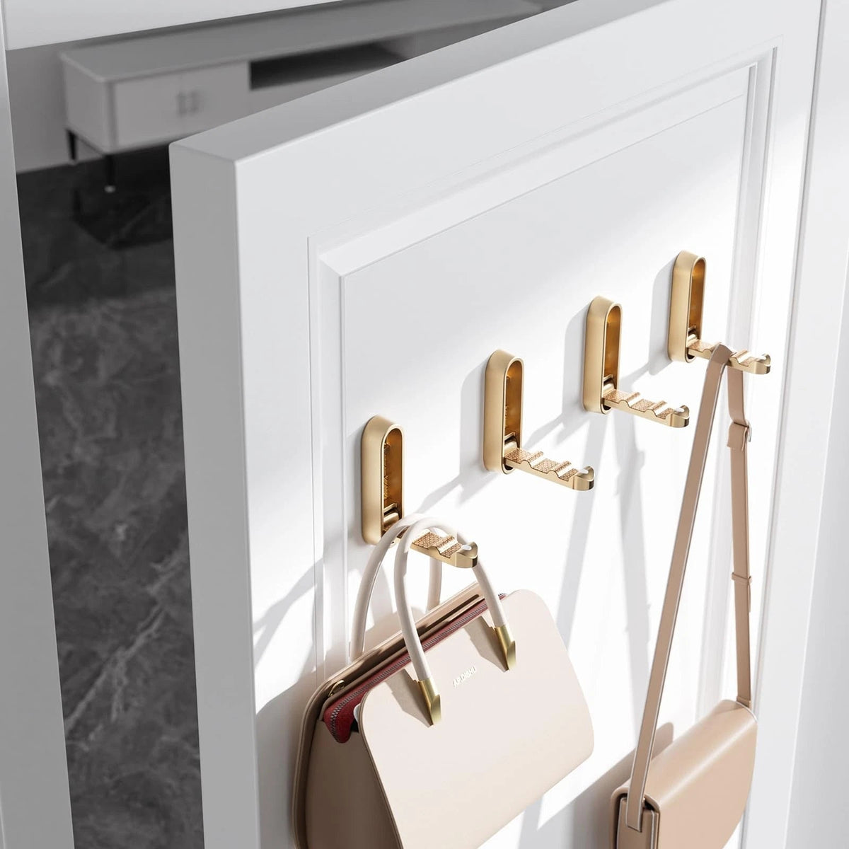 Compact Folding Wall Hook, Heavy-Duty Zinc Alloy, 18kg Load