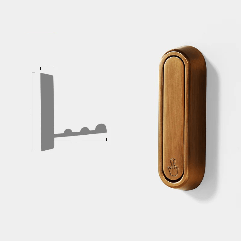 Space-Saving Metal Wall Hook with Foldable Design