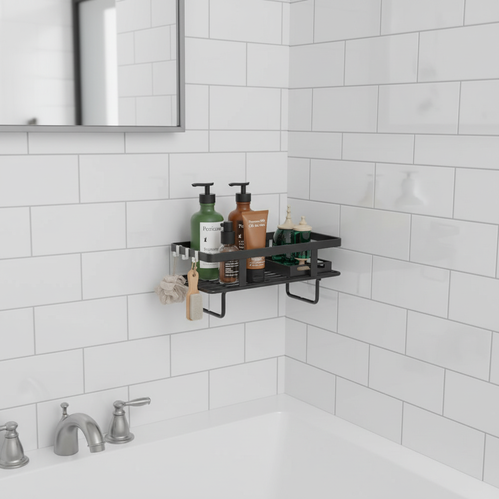 Bathroom Storage Rack - Freestanding Shelf for Toiletries