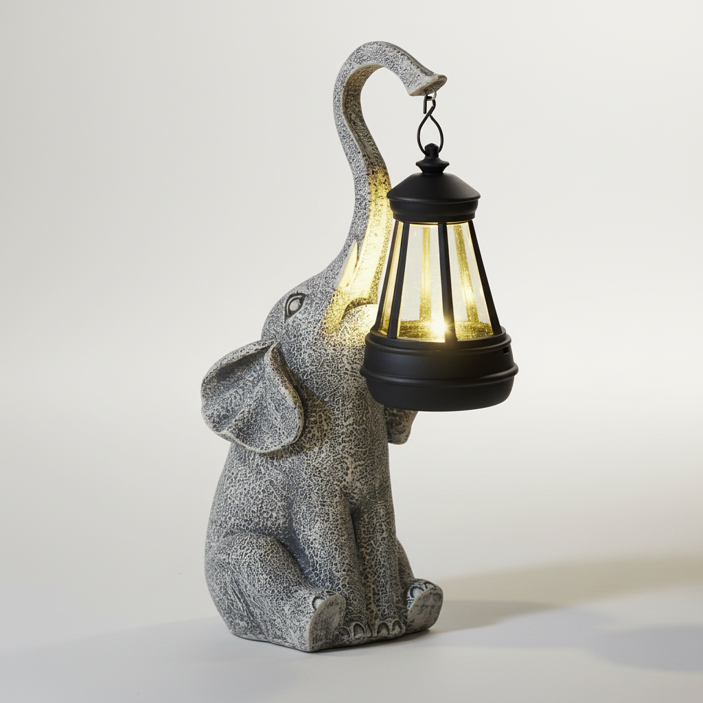 Animal-Shaped Outdoor Freestanding Light Fixture